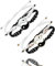 xlwen Armband, 4 Stück,Yin Yang Verstellbare Schnur Freundschaft Bangle Pärchen,Personalisierte Armbänder für Paare und Bester Freund