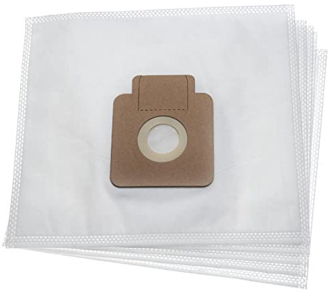 vhbw 5x Sacs compatible avec Hoover TFS 5204 011, TFS5204011, TFS5204019 aspirateur - microfibre non tissée, 23,7cm x 26,8cm blanc