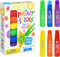 TBC Tempera Stifte 6 Farben, Waschbare Farbe, Ungiftig Paint Stick, Schnell Trocknend Malstifte für Kinder Kleinkind
