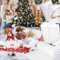 3 In 1 Kunstschnee Deko, 90 x 230 cm Verdickt Weich Weihnachtsdeko Schneedecke, 200 g Kunstschnee Dekoschnee Glitzerschnee, 150 g Faser Flauschig Schneewatte, Schneematte Weihnachten Schnee Deko