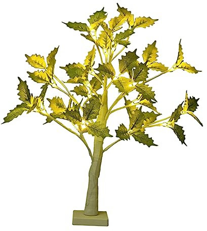 OSALADI Ahorn Baum Form Tisch Lampe 24leds Nacht Licht Dekorative Wohnkultur Für Schlafzimmer