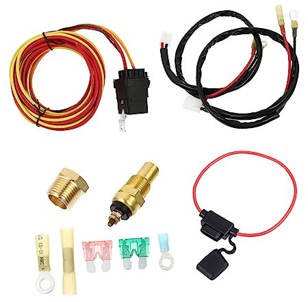 MOLUCKFU 1juego Kit De Cableado Para Ventilador Eléctrico De Refrigeración Conexión Práctica y Duradera Compatible Vehículos Interruptor Doble Usb Instalación y Rentable