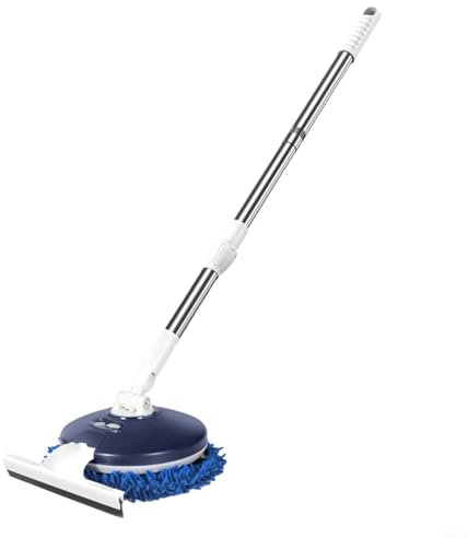 Aprilsunnyzone Wireless Electric Spin Mop Cleaner Automatic 2 In 1 Car Windows Scrubber Machine(Upgraded + wiper)