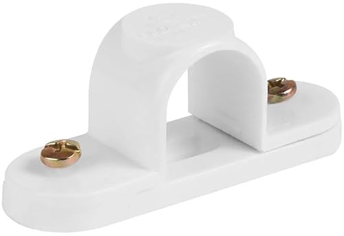 Electrical Conduit System, 20mm White PVC, Boxes, Bends, Tees and Accessories (INSPECTION ELBOW) (SPACE BAR SADDLE WHITE 10 PACK)
