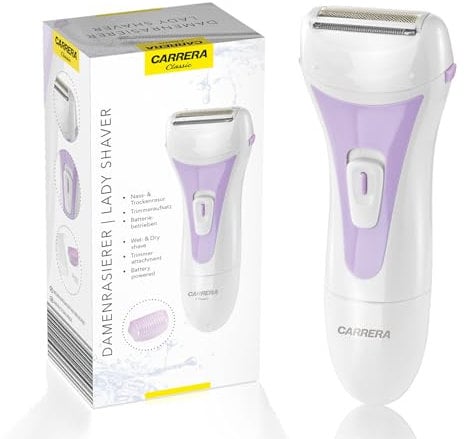 CARRERA Damenrasierer Hautschonend elektrischer Rasierer für Frauen - Intimbereich Damenrasierer - lady shaver - shaver woman
