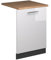 Vicco Panel Frontal del lavavajillas Fame-Line, Blanco Alto Brillo, 60 cm, ET Roble
