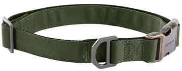 Carhartt Field Hundehalsband, voll verstellbar, strapazierfähiges 600-Denier-Gewebe mit reflektierendem Schriftzug für Sichtbarkeit, Eichenblatt, Größe L