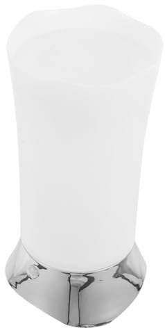 SHINEOFI Wireless Motion Sensor Table Lamp Pir Light Battery-Operated Portable Night Light for Bedroom Baby Room Silver Warm White