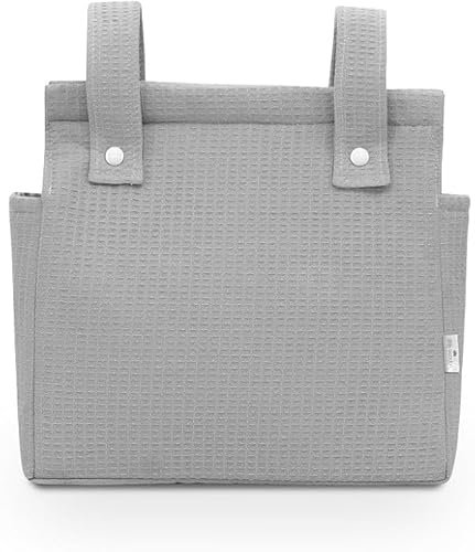 Danielstore Bolso Panera Carro bebé modelo BOLSO CARRO TALEGA ALGODON | 34x34x10cm, algodón, 4L | 2 compartimentos, cierre cremallera, | Organizador para paseo