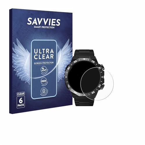 Savvies 6 Stück Schutzfolie für HOIFA S11 1.39 Displayschutz-Folie Ultra-Transparent