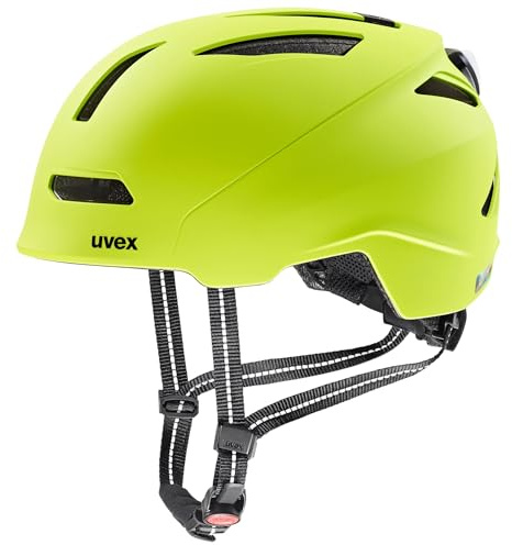 uvex urban Planet LED - robuster Fahrradhelm für Damen und Herren - individuelle Größenanpassung - inkl. LED-Licht