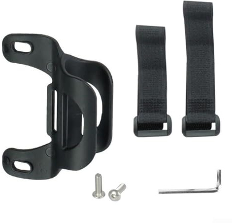 Fahrradpumpe Rahmencliphalter mit Halteklammern und Gurt zur sicheren Befestigung am Fahrradrahmen kompatibel mit verschiedenen tragbaren Pumpen (C)