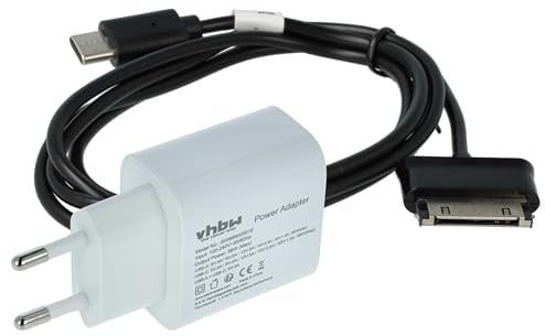 vhbw 2-TLG. Lade-Set kompatibel mit Apple iPod 7, 6-1x Netzteil, 1x USB-C Kabel
