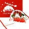 Pop Up Karte „Köln - Winterlandschaft mit Schneemann – Frohe Weihnachten - 3D Weihnachtskarte mit Umschlag - handmade
