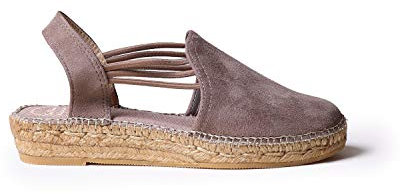 Toni Pons Wildleder-Espadrille für Damen - Nuria - Taupe, 40 EU