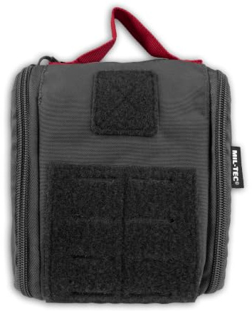 Mil-Tec® IFAK Pouch Laser Cut Erste Hilfe Set • Medizinische Hilfe für Zuhause, Reise & Outdoor • Notfallset mit Inhalt • MOLLE Tactical Tasche • Verbandtasche mit Schnellzugriff • Schwarz