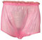 Haian ABDL Slip-On-Board-Slip aus Kunststoff, mit Verriegelung, Größe XXL, Rosa transparent