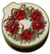 Christmas Cookie Tins Candy Box Round Biscuit Can Wreath Pattern Cookie Candy Tins for Xmas Party