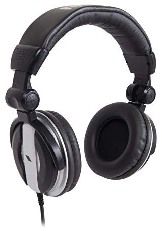 PROEL EIKON HFJ700 - Cuffia stereo dinamica chiusa per ascolto musica e DJ, Nero rifiniture Silver