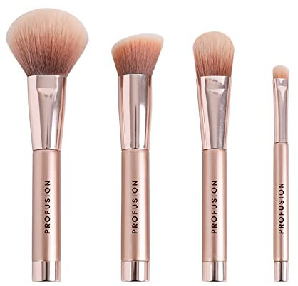 Profusion Cosmetics MAGNETIX CORE COLLECTION Magnetic Makeup Brushes Set with Magnet Makeup Brush Drying Rack Metal Stand Premium Powder Blusher Eyeshadow Concealer Blending Brush Kit and Tools