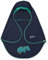 Sterntaler Baby Einschlagdecke mit Namen, Universal für Babyschale, Autositz, z.B. für Maxi-Cosi, Cybex, Kiddy, Römer, für Kinderwagen, Buggy oder Babybett Kuschelzoo Krokodil Dunkelblau/Grün Junge