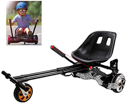 RONGJJ Hoverboard, Hoverboard Machen Das Fahren Viel Spaß Und Sichere Halterung Mit Doppelstangen-Design Und Doppel-Stoßdämpfern Kompatibel Mit Classic 6,5 Zoll, Black