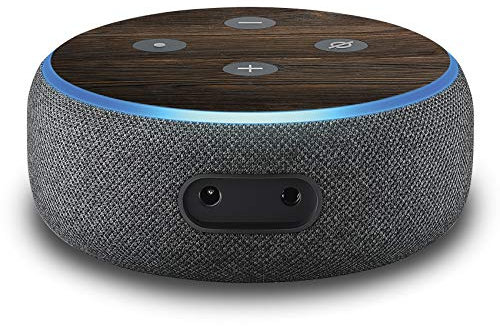 2er Set Folie Cover für intelligenten Smart Speaker Lautsprecher Aufkleber Schutzfolie Skin selbstklebend passgenau Klebefolie für Sprachassistent R137 (Nr. 28 Holz)