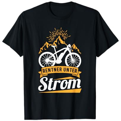 E-Bike Spruch Elektro Fahrrad Opa Rentner Unter Strom T-Shirt