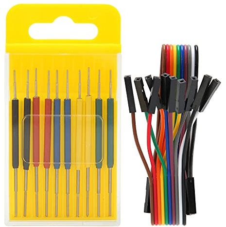 10Pcs Micro IC Hook Clip Md IC Chip Test Pin Silikon Jumper Drähte Test Leads Kit für Oszilloskop Logic Analyzer (5 Farben)