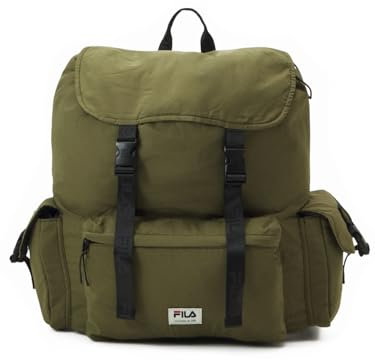 FILA Unisex TROMSO Multipocket Backpack Rucksack, Burnt Olive, OneSize
