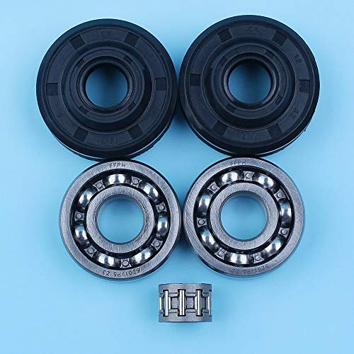 Luxuypon Kurbelwellenkugellager Öldichtungssatz kompatibel mit Husq-varna 36 41 235 236 240 E 137E 142 136 136LE 141LE 141 Kettensäge 530056363