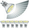 EACLL GU10 LED Kaltweiss 6W Stufenlos Dimmbar Leuchtmittel, 6er-Pack, 620 Lumen 6000K Birnen, AC 230V Flimmerfrei Strahler, Abstrahlwinkel 120° Spot, Kontinuierlich Dimmen über Dimmer