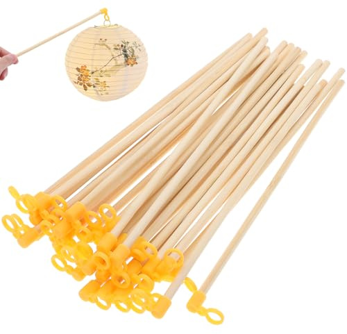 Operitacx 70 Piezas Palos De Linterna De Madera Varillas Portátiles Para Decoración De Fiestas Y Accesorios De Faroles Chinos Ideal Para Uso En Interiores Y Exteriores