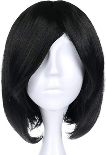 Kraja Mikasa Ackerman Cosplay Perücke für Fans Angriff Halloween Riesen Party Schwarz (Mikasa Ackerman)