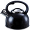 Liberty Leisure 2.5L Black Whistling Kettle - Stainless Steel Camping Kettle for Gas Stove - Portable Kettle for Travel, Hiking, Caravan, Motorhome & Camping Essentials