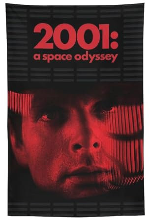 CEWO Films About Evolution 2001 A Space Odyssey Poster Tapisserie Drucke Zimmer Ästhetische Wandkunst Schlafzimmer Tapisserie Wände Schlafzimmer Wohnkultur 152,4 x 228,6 cm