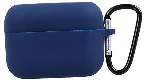 Kabellose Ohrhörerhülle aus Silikon mit Haken Design, Blau