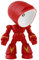 Ciieeo Desktop- Roboter-Tischlampe Nachtlicht Roboter-LED-Lampe Tierdekor Schlafzimmer Licht einzigartige Schreibtischlampe Batterie kleine Tischlampe Nachttischlampe Kind PVC rot