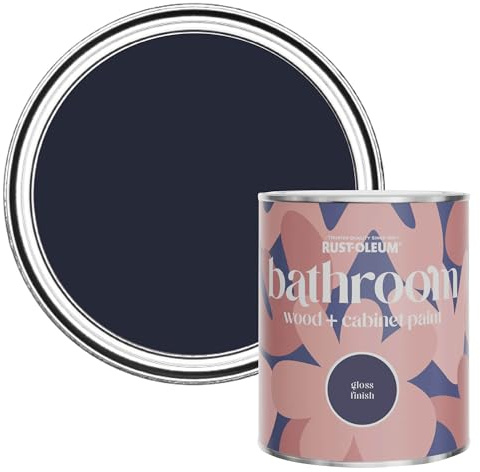 Rust-Oleum Blue Moisture Resistant Bathroom Wood & Cabinet Paint In Gloss Finish - Odyssey 750ml