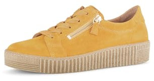 Gabor Damen Low-Top Sneaker, Frauen Halbschuhe,Best Fitting,Strassenschuhe,Sportschuhe,Freizeitschuhe,Turnschuhe,golden (Ambra),37.5 EU / 4.5 UK