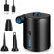 JOPHEK Elektrische Luftpumpe, Mini Luftpumpe Elektrisch Inflator 4000mAh Tragbar Luftpumpe Elektrisch Wiederaufladbare mit 3 Luftdüsen Luftpumpe für Camping Luftmatratze Schlauchboot