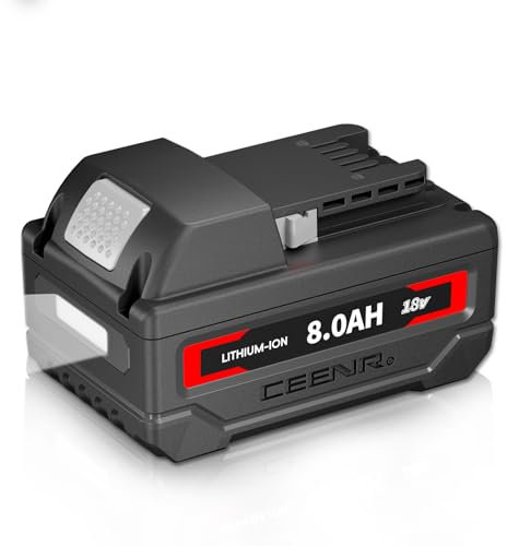 CEENR M-18 Batterie au lithium de rechange 8,0 Ah pour batterie Milwaukee M-18 compatible avec les outils électriques sans fil Milwaukee 18 V
