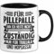 Kollege Spruch Für Pillepalle Bin Ich Heute Nicht Zustände Nur Für Trallala Und Hopsassa Tasse Geschenk Kaffee-Becher (Schwarz)