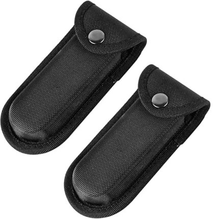 2pcs Knife Sheath for Belt, Double Oxford Cloth Folding Knife Belt Sheath Versatile Belt Knife Pouch Pocket Knife Case Portable Belt Knife Holder for Outdoor Daily Use