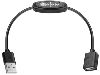 Vdaxvme 5V USB Extension Remote Control 3 Speed Power Cable for USB Ceiling Fan USB LED Light Lamp Fan Speed Controller Cable