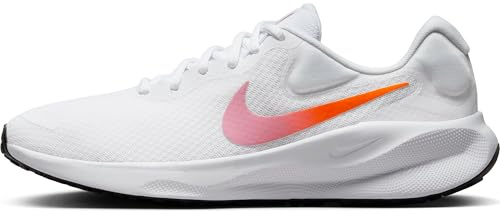 Nike Revolution 7 Straßenlaufschuh für Damen, White/Hyper Crimson-Beyond Pink-Black, FB2208-104, 38 EU (W 7 US)