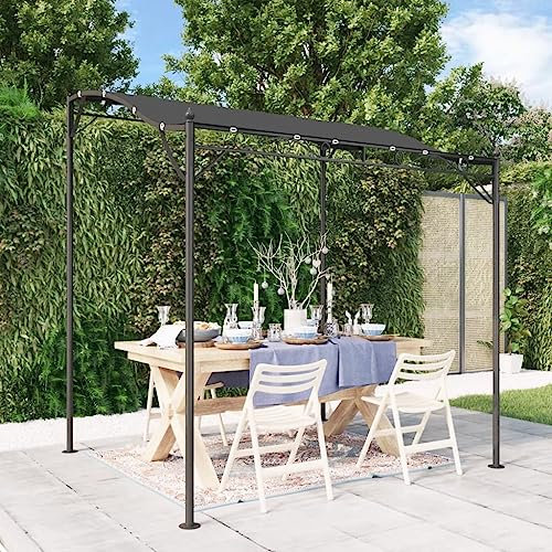 Furniture Select Auvent en tissu et acier Anthracite 2 x 2,3 m 180 g/m²