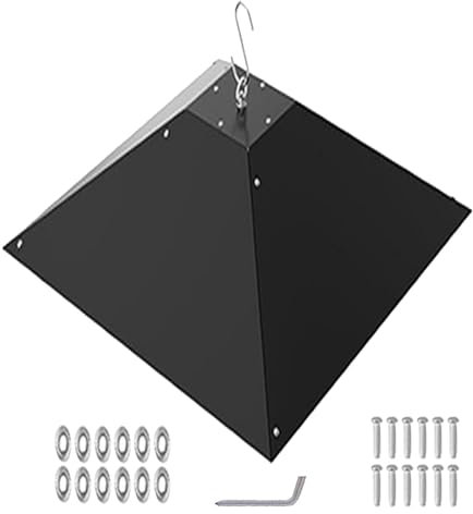 Nbbwwu Eichhörnchen-Leitwände für Vogelhäuschen,Große Eichhörnchen-Leitwand | Großer Eichhörnchenschutz aus Metall - Einfach zu installierender regenfester Eichhörnchenschutz aus Metall zur