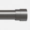 BellaHills 1 Pezzi Bastone Tenda Estensibile, 76-230 cm Aste per Tende per Finestra con Coperchio e Staffe Set, Bastone per Tende Regolabile di Diametro 25 mm per Camera da Letto, Grigio Scuro