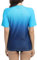 SURFEASY Women's UV Rash Vest UPF 50+ Rash Guard Quick Dry Beach Swim Shirt Swimming Wetsuits Tops Swimsuits Short Sleeve(Navy Gradient/Blue,L)